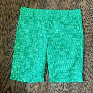 Fairway Fox green/white Made in USA golf shorts Bermuda